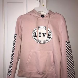 Love Checkered Hoodie